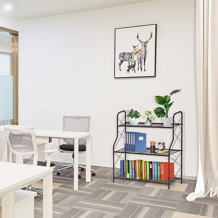 3-Lagen Metalen Plantenrek- Kleur Brons – Vintage Stijl en Grote Capaciteit