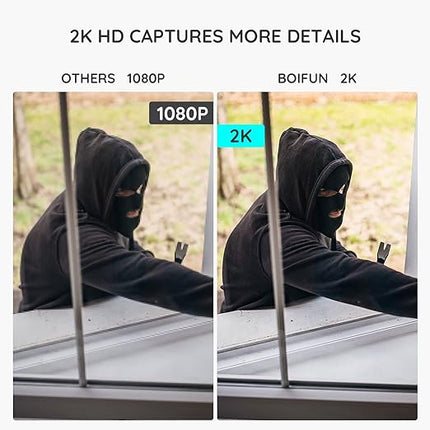 Drahtlose 2K-Überwachungskamera für den Außenbereich mit KI-Erkennung – mit App – WLAN – Nachtsicht