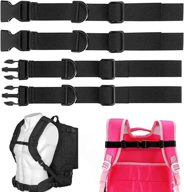 2 Pcs Adjustable Chest Strap Chest Strap For Backpack With Buckle Chest Strap Backpack Adjustable Chest Strap Nylon Backpack Strap For Hiking And Jogging