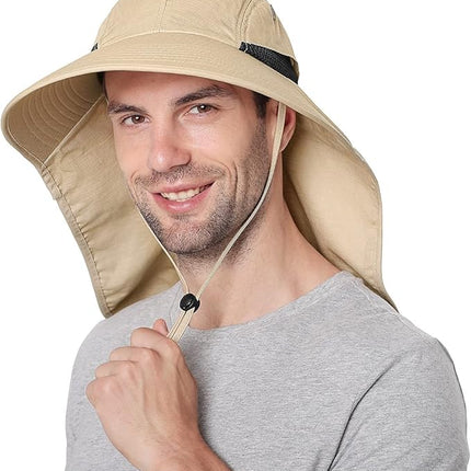 Safari Hoed - Zonnehoed met UV-bescherming en nekflap – Unisex