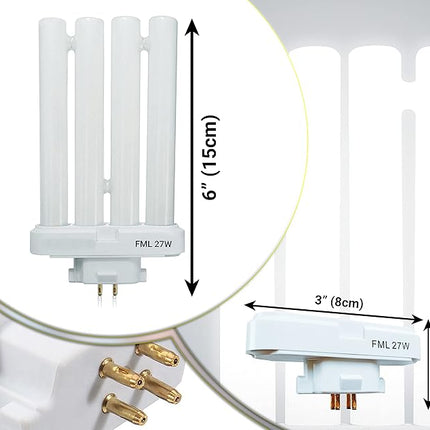 Tageslichtlampe – 6500 K – 4-polige Leuchtstofflampe – für Schreibtischlampen und Arbeitsbeleuchtung