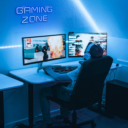 Neon Mood Light Board -  Gaming Zone  - Dimbaar - Inclusief Ophangset