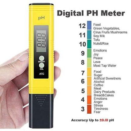 4-in-1-Set mit digitalem pH-Messgerät und Wasserqualitätstester – pH-TDS-EC-Temperatur