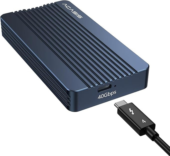 Externe M.2 NVMe SSD Enclosure 40Gbps – Thunderbolt 3/4, USB-C