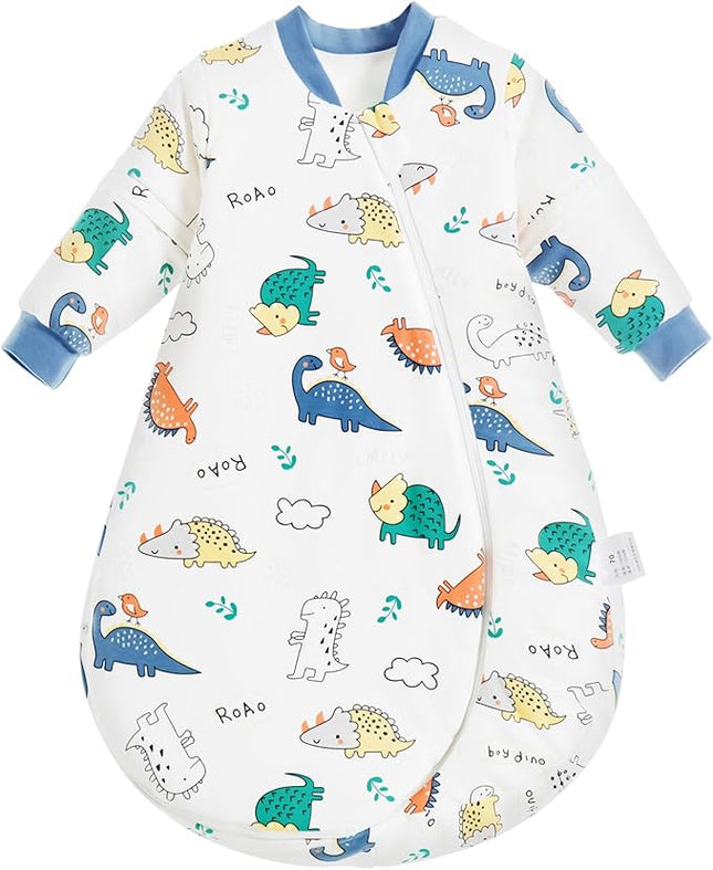 Baby slaapzak - 3.5 TOG – 100% katoen - Afritsbare mouwen - 14/24 mnd