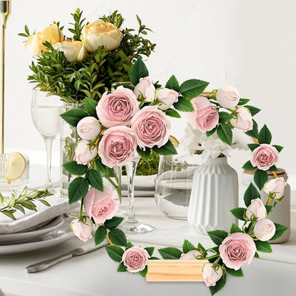 Gouden Zeshoekige Metalen Ringen 20 cm – Set van 6 - Decoratie