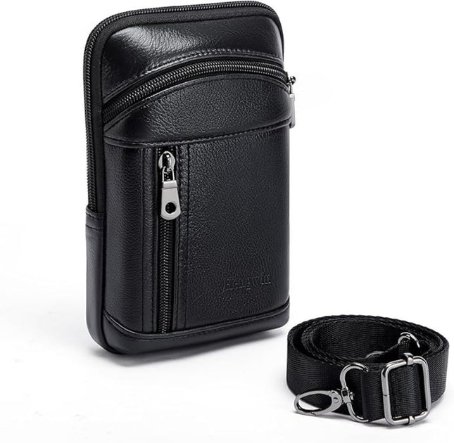 Umhängetasche – Leder-Umhängetasche für Herren – kompakt, stilvoll und multifunktional
