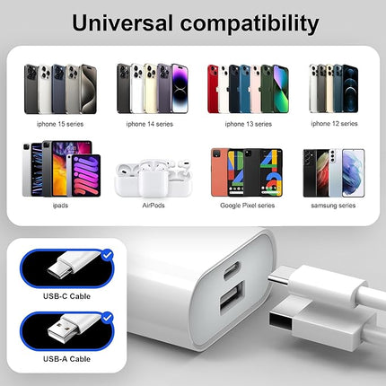 USB-C en USB Snellader - Power Adapter