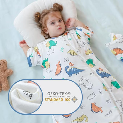 Baby slaapzak - 3.5 TOG – 100% katoen - Afritsbare mouwen - 14/24 mnd