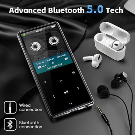 MP3 speler en Voice Recorder - 128GB - Bluetooth - Speaker - Touch 2.4