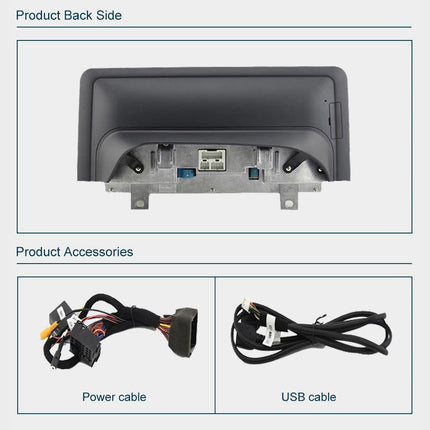 Autoradio und Multimedia-Bildschirm – CarPlay – passend für BMW 1/2 Serie (2004–2016).