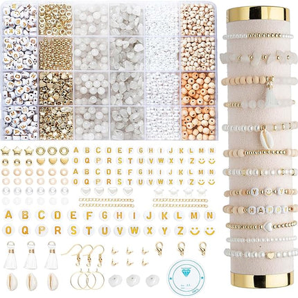 DIY Set Natuurstenen Kralen – 335 Stuks – Voor Sieraden - Roze