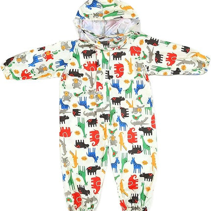 Kinderregenponcho met capuchon – Waterdicht - Dieren Thema - 1 tot 3 jaar