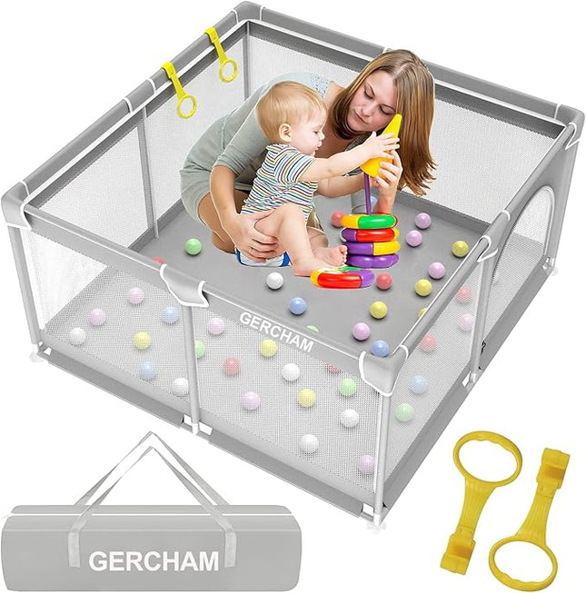 Babybox - Ruim- 125x125 cm – Ademend en Draagbaar voor Binnen en Buiten