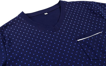 Pyjama Set - Heren - Hoogwaardig Katoen - Stijlvol - Voor warme en kouden nachten