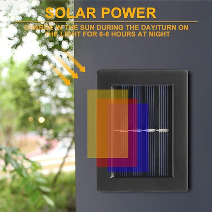 Wandlampen voor Buiten - 2 Stuks - Solar - Up en Down - Warm Wit - Draadloos
