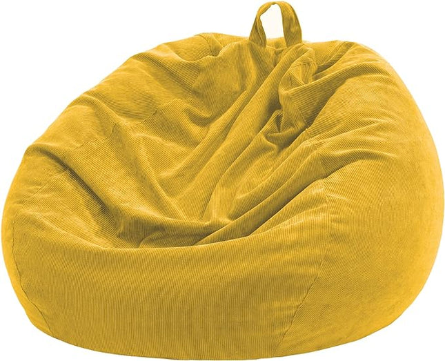 Bean Bag Chair Cover (Geen Vulling) - 300L Extra Grote Wasbare Zitzak Hoes van Premium Corduroy voor Volwassenen en Kinderen&nbsp;