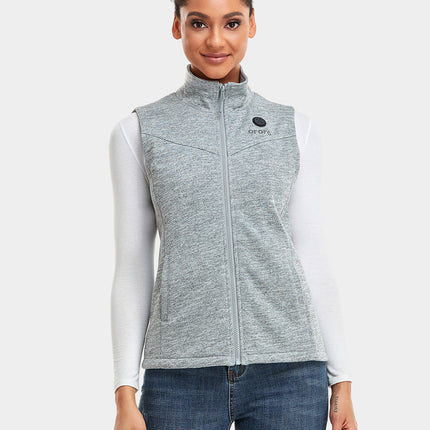 Verwarmde Fleece Bodywarmer – Grijs – Slim Fit - Inclusief Powerbank - Maat S