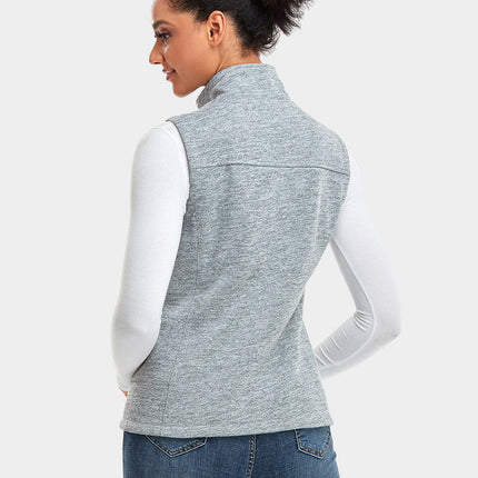 Verwarmde Fleece Bodywarmer – Grijs – Slim Fit - Inclusief Powerbank - Maat S