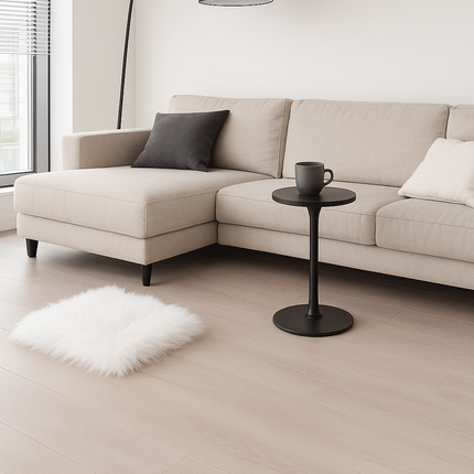 Teppich – Weiß, quadratisch – 38 x 38 cm – Weich und stilvoll – Rutschfest – Waschbar