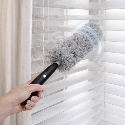 Elektrische Microvezel Spleetreiniger - Draadloos –  Wasbare Plumeau - Turbo Duster