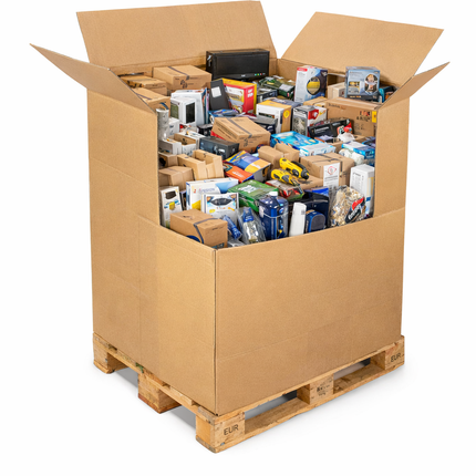 Amazon Mix Pallet - Nieuw, Retouren en Verloren Producten - 125KG