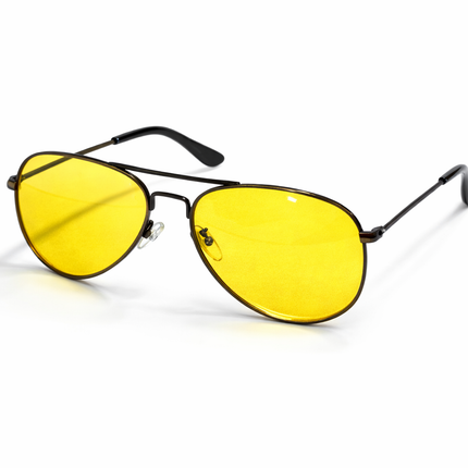 Gepolariseerde Nachtrijbril - Metalen Frame - Veilig en Comfortabel Rijden - Pilotenbril