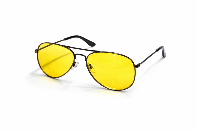 Gepolariseerde Nachtrijbril - Metalen Frame - Veilig en Comfortabel Rijden - Pilotenbril