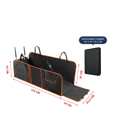 Auto Beschermhoes Premium - Hondendeken – Verstevigd, Waterdicht en Ruim – 160x135