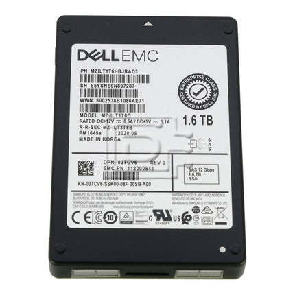 SSD-Festplatte - Dell - 1,6 TB - Passend für Samsung - Hochwertiges SAS