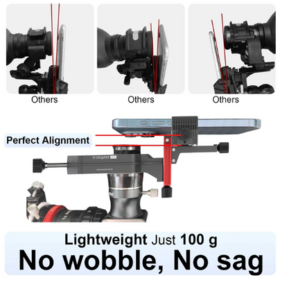 Ultra-Light Tridaptor – 3-Assige Phone Mount – Voor 22–61 mm Oculair - Telescoop