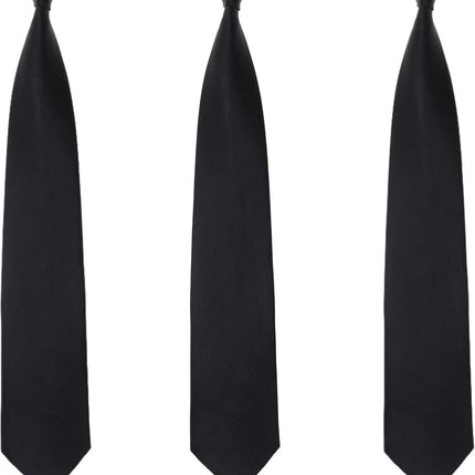 Stropdas - Clip On - Set Van 3 - Voorgeknoopt en Direct Draagbaar