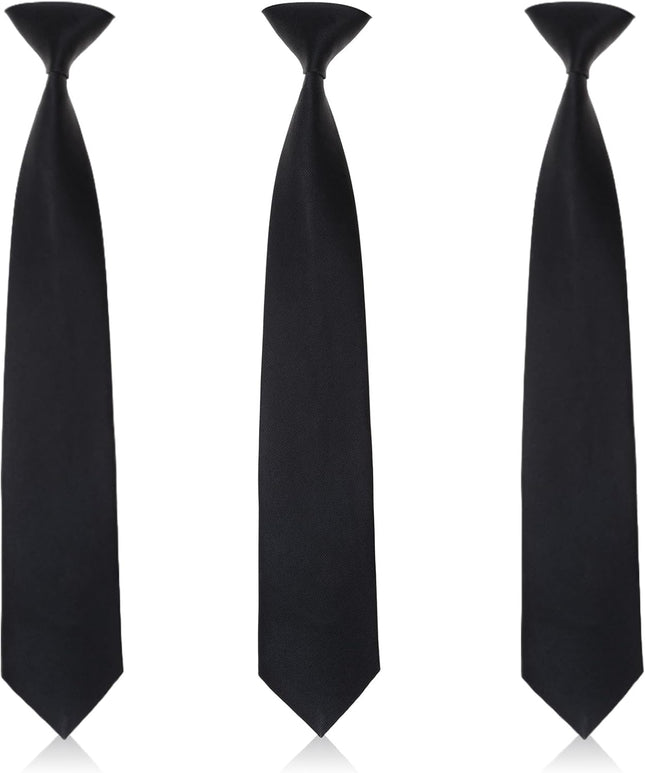 Stropdas - Clip On - Set Van 3 - Voorgeknoopt en Direct Draagbaar