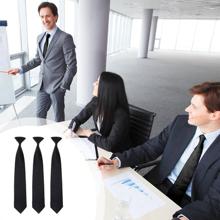 Stropdas - Clip On - Set Van 3 - Voorgeknoopt en Direct Draagbaar