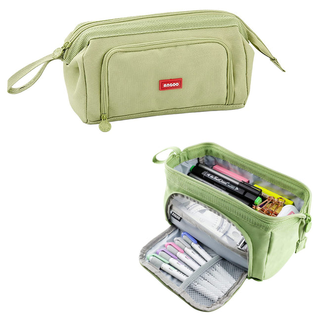 large capacity pencil case, extra large pencil case, easy to carry pencil case for students men and women