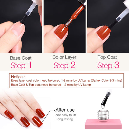 Gel Nagellak Set - Top en Base Coat – Glans en Hechting – 2x15ml