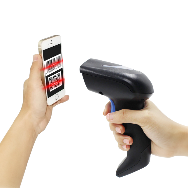 Bluetooth Wireless 2D QR Barcode Scanner - W6 2.4G Wireless CCD Bar Code Reader - For Mobile Payment Computer Screen