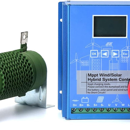 Wind en Solar Hybride MPPT Laadregelaar 24V/48V - 1000W-3000W