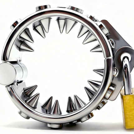 Adult Toy - Metalen Ring met Pinnen en Gewichtselement