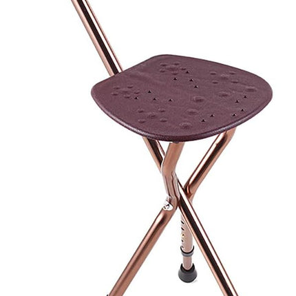 Opvouwbare Zitstok – Verstelbare Wandelstok met Zitje - Lichtgewicht en Sterk tot 200 kg