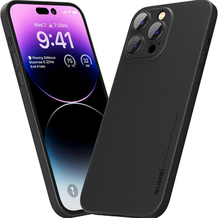 Ultradun Telefoon Hoesje geschikt voor iPhone 14 Pro Max - 0,3 mm - Mat Zwart – Krasbestendig