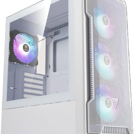 Gaming Case - ATHENA M6 LITE WH ATX  met 4x ARGB Fans – Wit