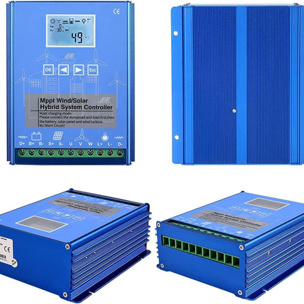 Wind en Solar Hybride MPPT Laadregelaar 24V/48V - 1000W-3000W