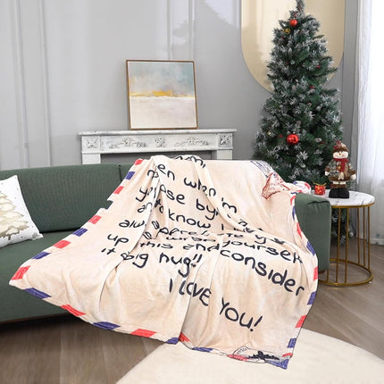 Zachte flanellen deken voor mama – Persoonlijk cadeau – 140x180cm