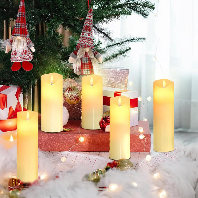 Set mit 5 LED-Kerzen – 10 Flammeneffektmodi – Kabellos – Inkl. Fernbedienung