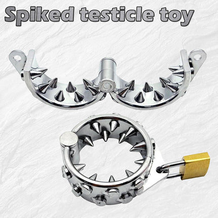 Adult Toy - Metalen Ring met Pinnen en Gewichtselement