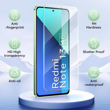 3x Screenprotector - Xiaomi Redmi Note 13 4G/5G – 9H Glas - Krasvrij