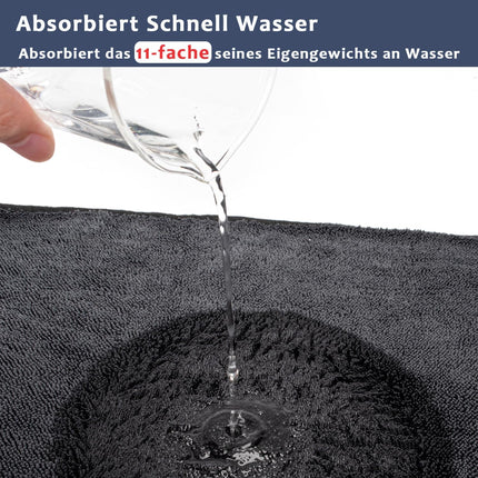 Mikrofaser-Trockentücher – 3er-Pack – XXL 40×60 cm – Superschnell trocknend und fusselfrei