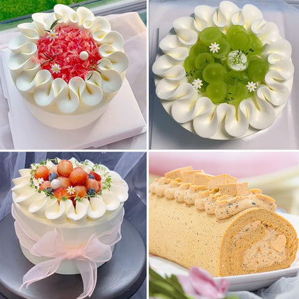 Set van 3 RVS Spuitmondjes V-Vorm (S/M/L) voor Taart en Cupcake Decoratie