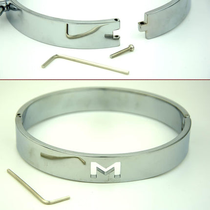 Adult Toy - Metalen Boeienset Hals, Pols en Voeten - Zinklegering inc Verstelbare Kettingen